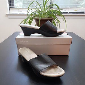 Black slip on Sandals